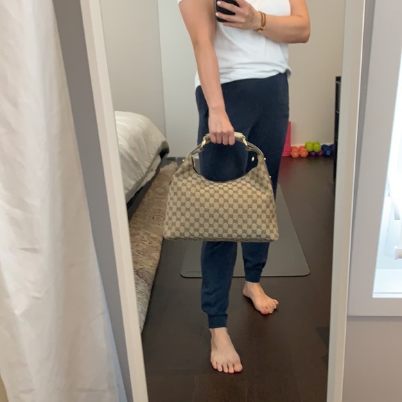 Authentic Gucci GG Horsebit Hobo Bag - Picture 7 of 12